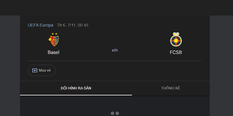 Soi Kèo Basel Vs FCSB Lúc 00h45 Ngày 07/11: Giải Vòng Bảng UEFA Europa 1 Tình hình thi đấu của Basel vs FCSB qua các trận trước